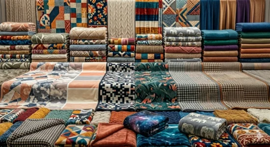 Premium 2024 blanket collection in vibrant colors and textures