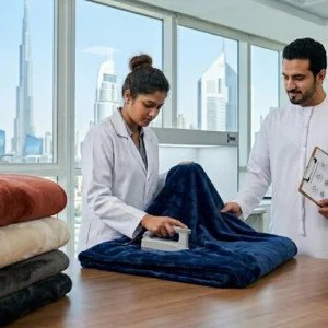 Blanket quality control with modern industrial equipment.