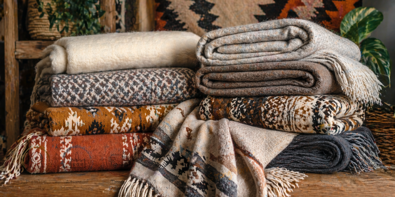 Premium Peruvian blankets showcasing craftsmanship and design