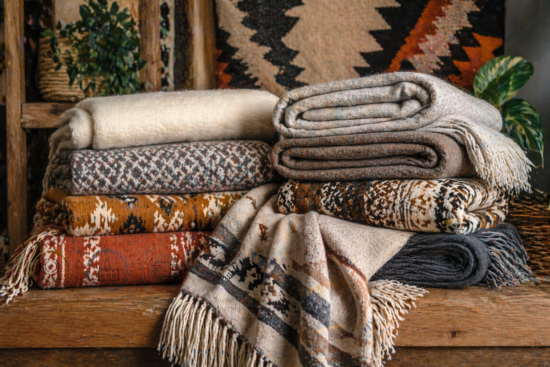 Premium Peruvian blankets showcasing craftsmanship and design