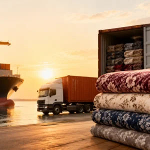 Premium blanket production with textile export supply chain