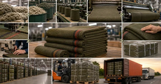Army blanket manufacturers in India from production to delivery