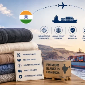 Premium blankets manufactured in India for commercial buyers and distributors in Greece