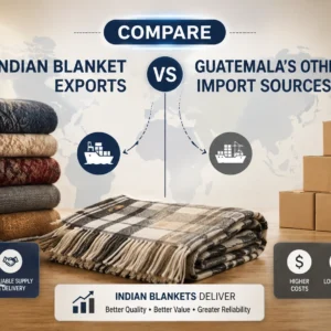 Indian blanket exports compared with Guatemala’s other import sources.