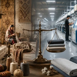 Textile makers balancing traditional craftsmanship with modern manufacturing technology