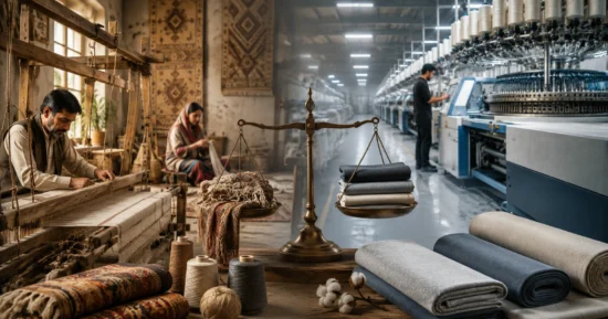 Textile makers balancing traditional craftsmanship with modern manufacturing technology