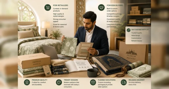Premium bedding and prayer mats for wholesale and business buyers