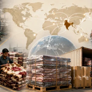Indian blankets prepared for supply to Yemen, Saudi Arabia and overseas markets