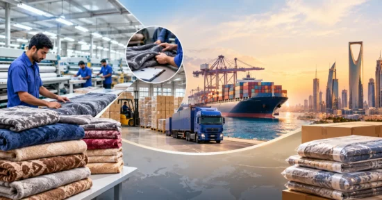 Blanket manufacturing and export from Panipat to Riyadh