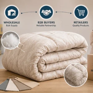 B2B wholesale comforter supply with consistent quality specifications