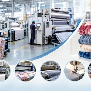 Modern blanket machinery used by a top blanket manufacturer in India